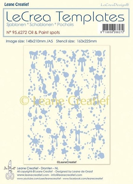 LEANE Stencil “Oil & Paint spots” 95.6272