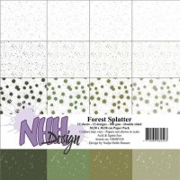 NHH Paperpad 30,5x30,5cm "Forest Splatter" NHHP526