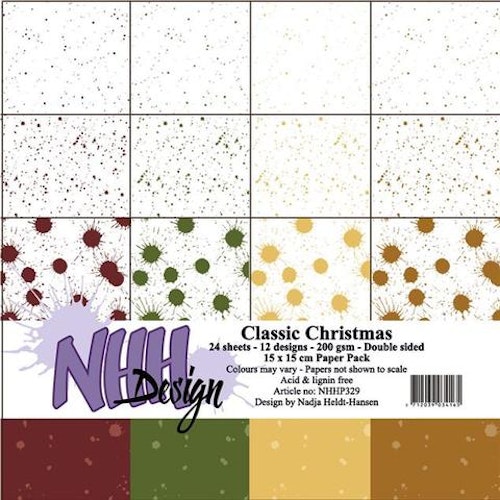 NHH Paperpad 15x15 cm "Classic Christmas" NHHP329