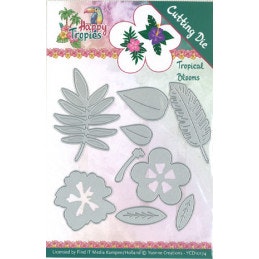 YVONNE DESIGN DIE YCD10174 tropical flowers