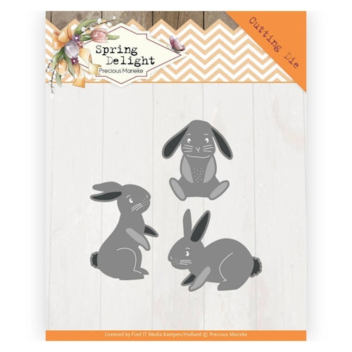 Precious Marieke Die - spring bunnies PM10175