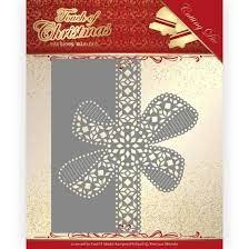 Precious Marieke Die - christmas bow border PM10183