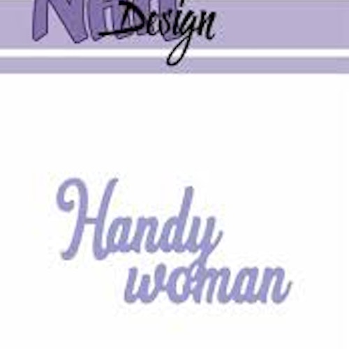 NHH design dies - Handy woman NHHD871