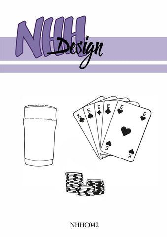 NHH design stamp - Poker NHHC042