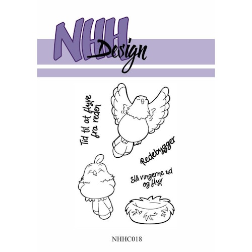 NHH design stamp - fåglar NHHC018