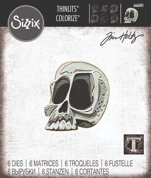 Tim Holtz Sizzix Thinlits Die Set - Spencer Colorized 666001