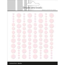 Simple and Basic Enamel Dots "baby rose (96 pcs)" SBA004