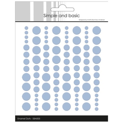 Simple and Basic Enamel Dots  "Pigeon Blue (96 pcs)" SBA005