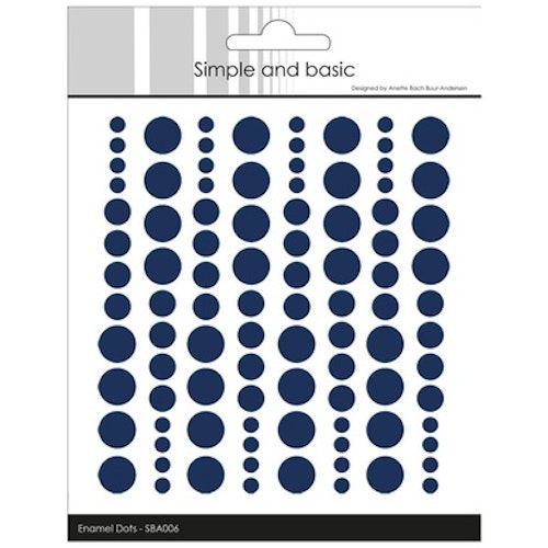 Simple and Basic Enamel Dots  "Dark Blue (96 pcs)" SBA006