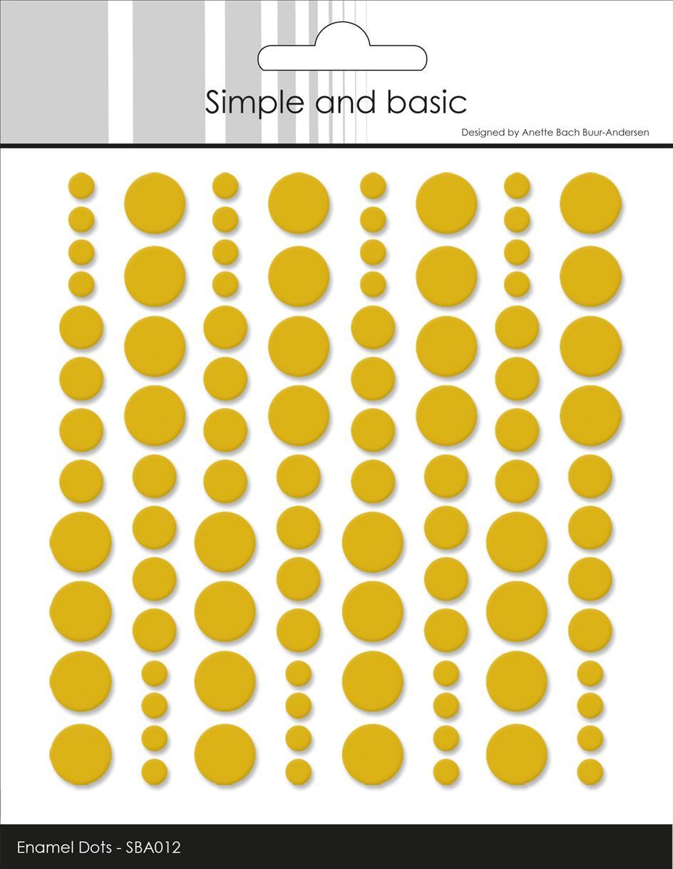 Simple and Basic Enamel Dots "Mustard (96 pcs)" SBA012