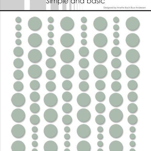 Simple and Basic Enamel Dots "Sage (96 pcs)" SBA013