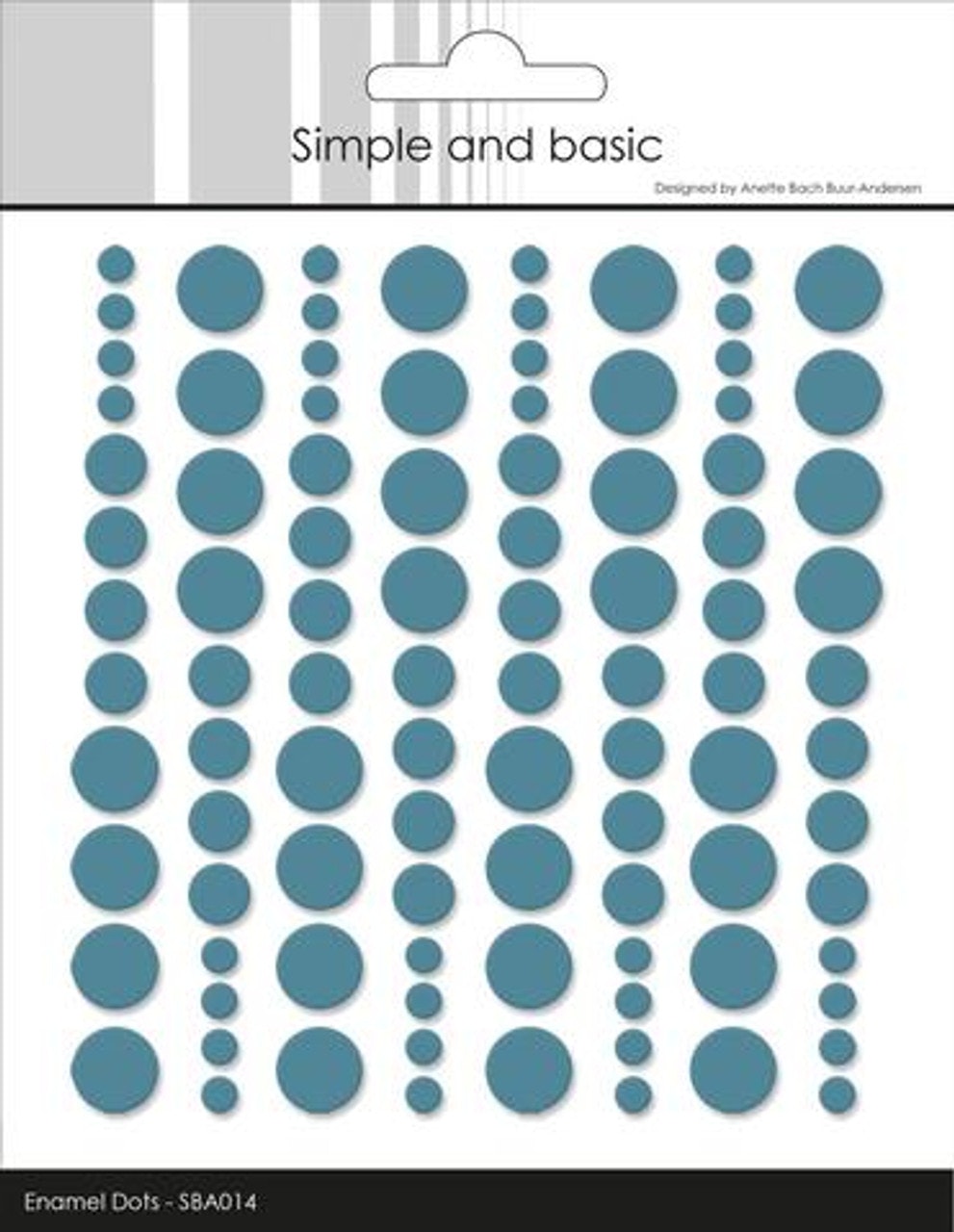 Simple and Basic Enamel Dots "Aqua (96 pcs)" SBA014