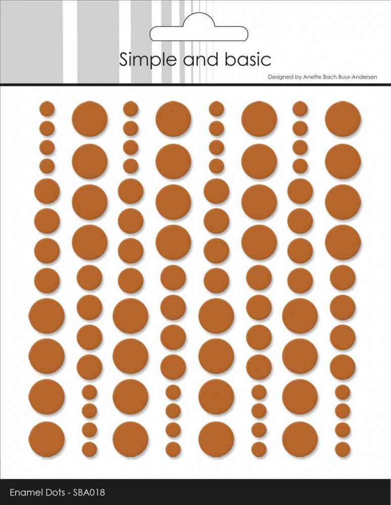 Simple and Basic Enamel Dots "Cognac (96 pcs)" SBA018