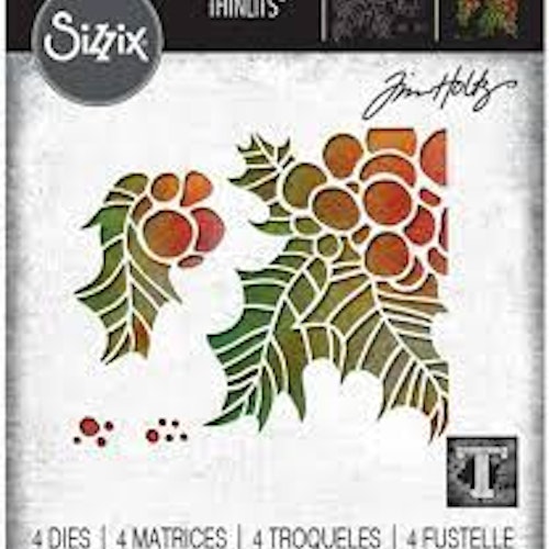 Sizzix Thinlits Die 664738 - Holly Pieces