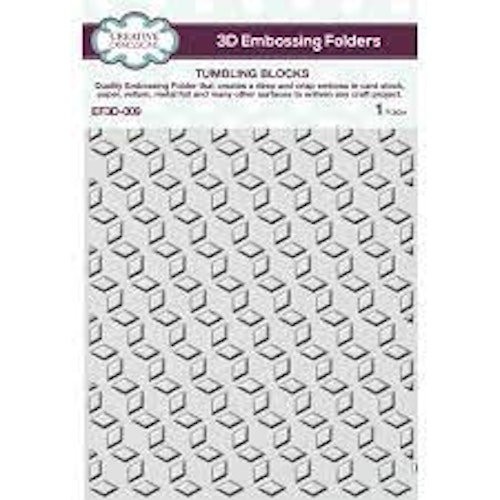 Creative Expressions Embossingfolder - Tumbling Blocks EF3D-009