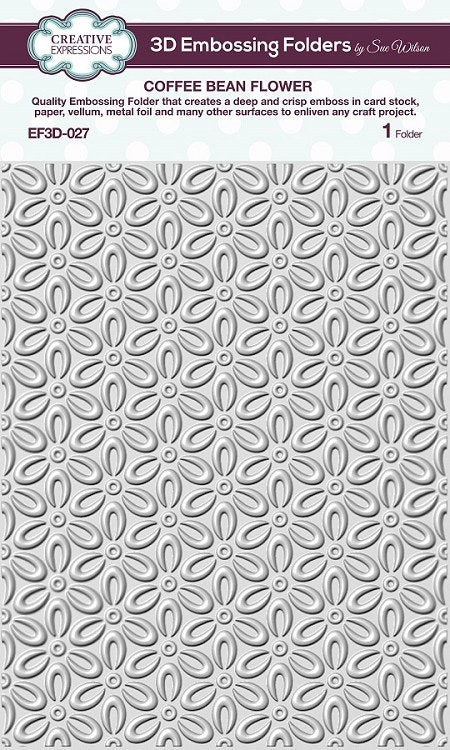 Creative Expressions Embossingfolder - Coffee Bean Flower EF3D-027