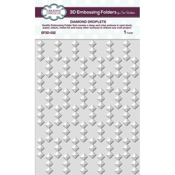 Creative Expressions Embossingfolder - Diamond Droplets EF3D-032