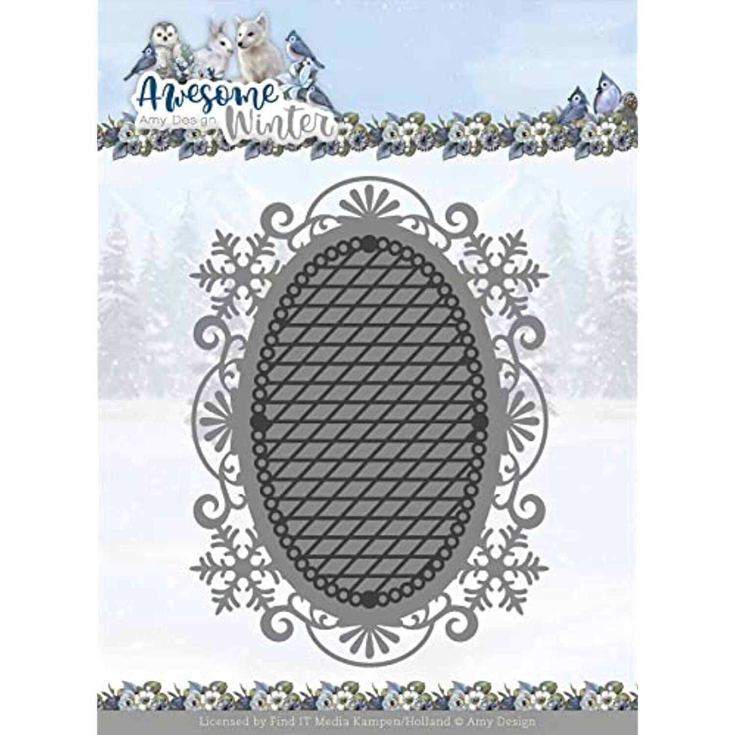 Amy design -  Winter Lace Oval ADD10253