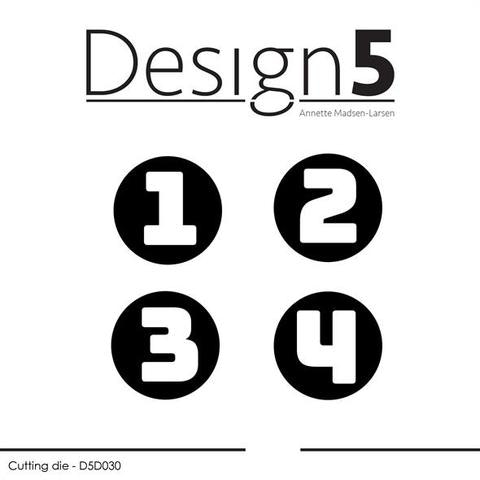 Design5 Dies - Adventh Numbers D5D030