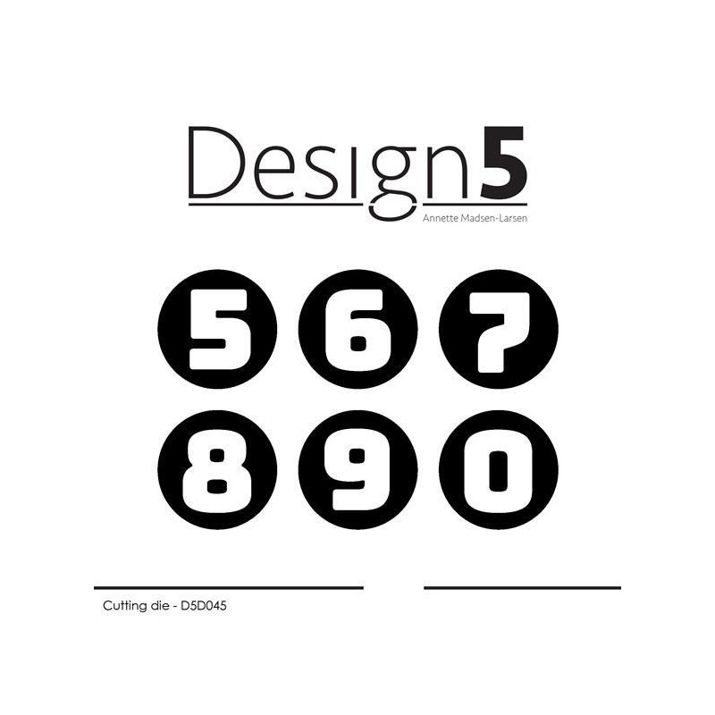 Design5 Dies - Adventh Numbers #2 D5D045