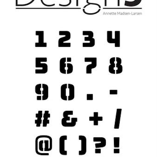 Design5 mask A6 - Numbers D5S009