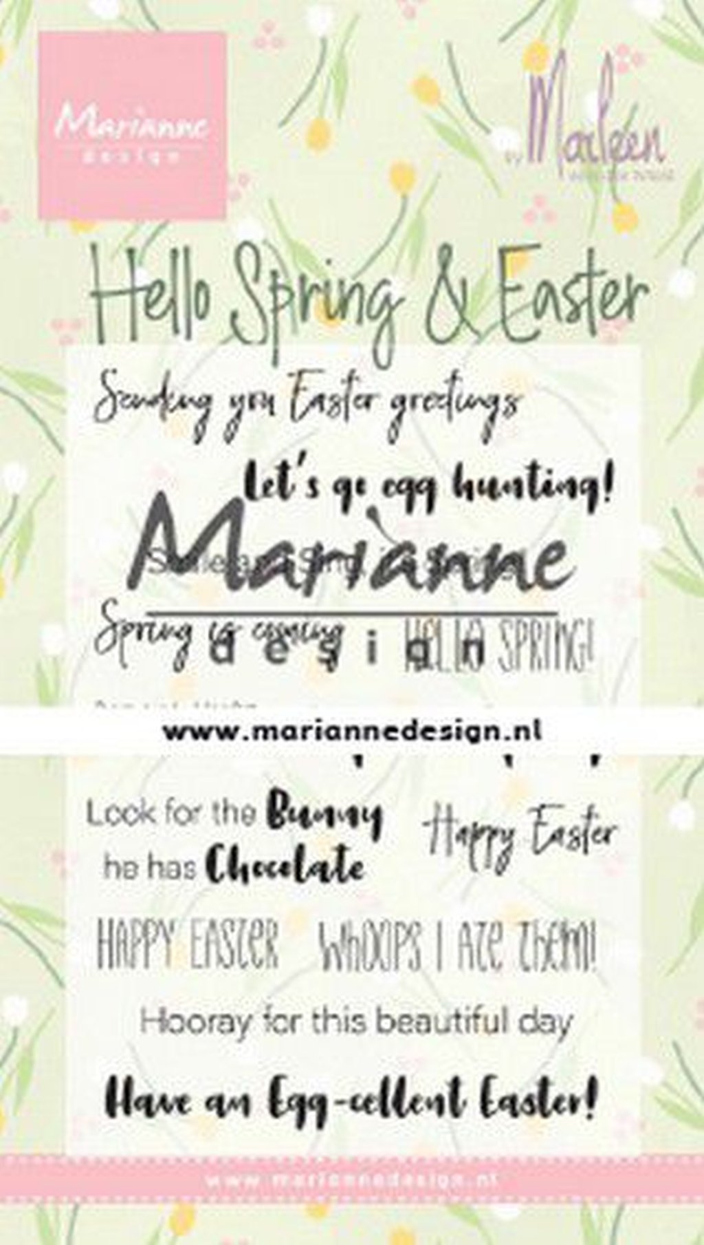 clearstamp marianne design CS1044 Hello Spring & Easter
