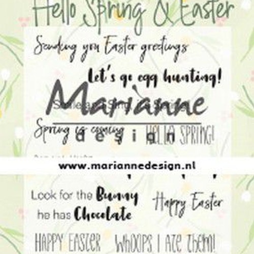 clearstamp marianne design CS1044 Hello Spring & Easter