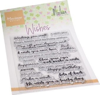 clearstamp marianne design CS1079 Wishes