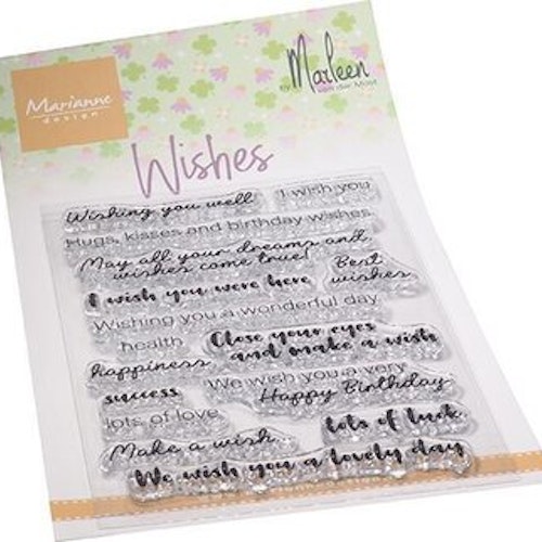 clearstamp marianne design CS1079 Wishes