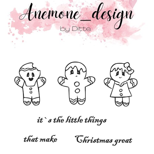 Anemone Stamp - Happy Christmas ADC001
