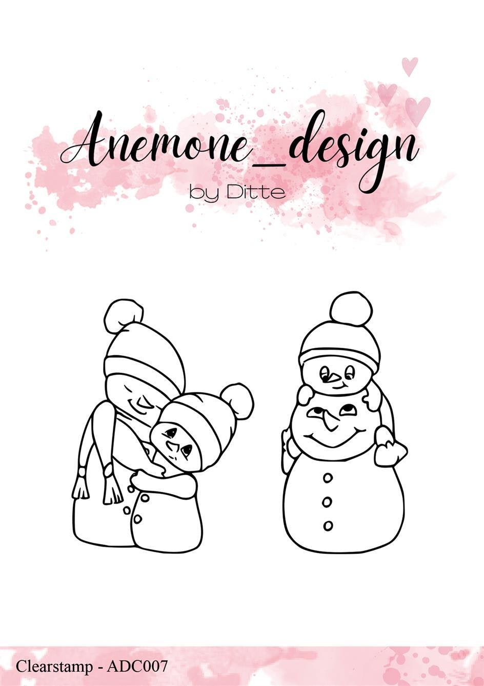 Anemone Stamp - The Snowman Family ADC007
