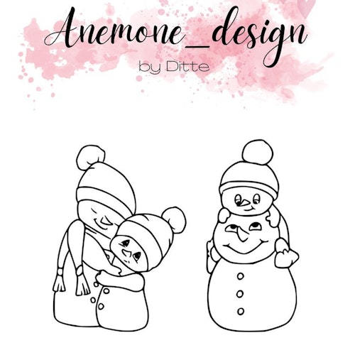 Anemone Stamp - The Snowman Family ADC007