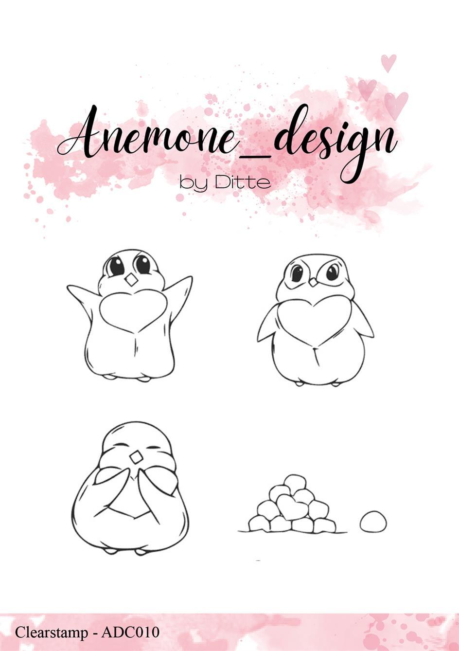Anemone Stamp - Penguins ADC010