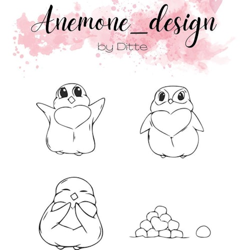 Anemone Stamp - Penguins ADC010