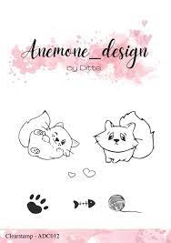 Anemone Stamp - Cats ADC012
