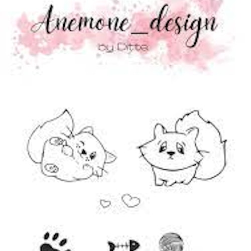 Anemone Stamp - Cats ADC012