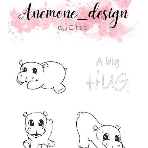 Anemone Stamp - Hippos ADC016