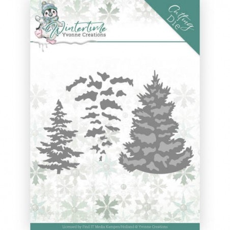 YVONNE DESIGN DIE YCD10216 pine tree