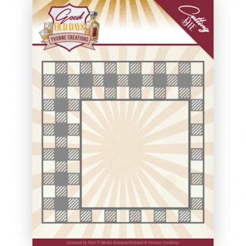 YVONNE DESIGN DIE YCD10220 checkered frame