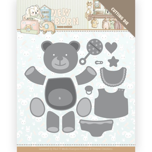 YVONNE DESIGN DIE YCD10232 build up bear