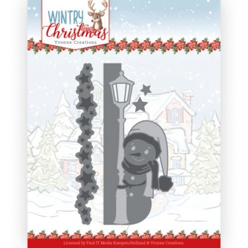 YVONNE DESIGN DIE Peek a Boo Snowman YCD10245