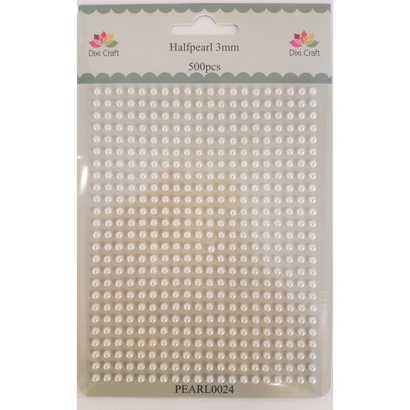 Dixi Craft Halvperler 3mm PEARL0024 creme