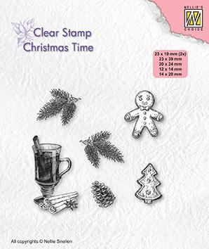 Clearstamps Nellie Snellen - Christmas Decoration CT037