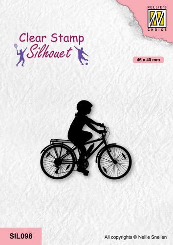 Clearstamps Nellie Snellen - Cycling-2 SIL098