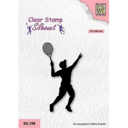 Clearstamps Nellie Snellen - Tennis Player SIL100