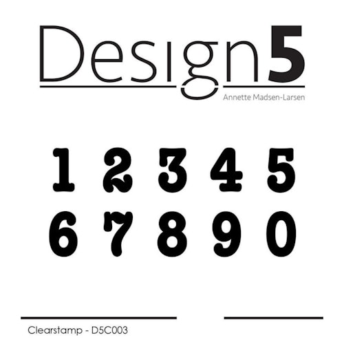 Design5 Stamps - Numbers D5C003