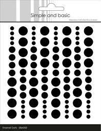Simple and Basic Enamel Dots "Jet Black (96 pcs)" SBA002