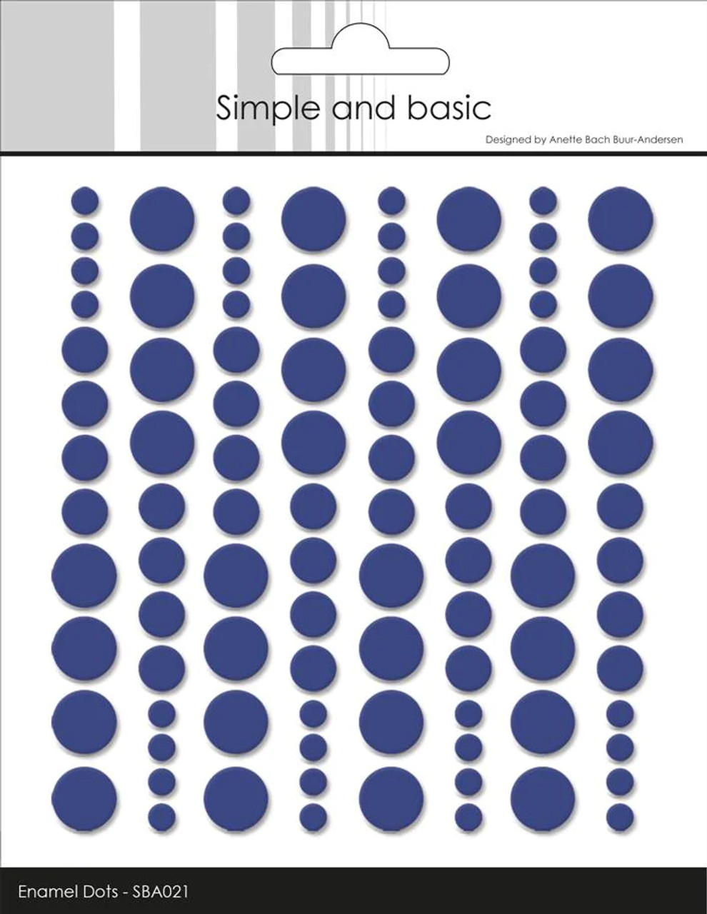 Simple and Basic Enamel Dots "Royal Blue" (96 pcs)" SBA021