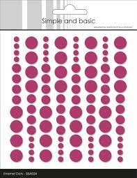 Simple and Basic Enamel Dots "Wine" (96 pcs)" SBA024