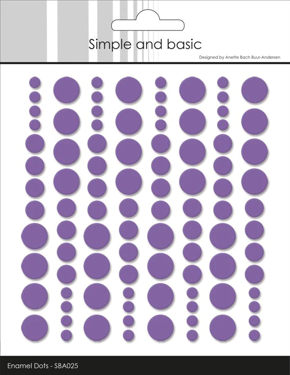 Simple and Basic Enamel Dots "Purple" (96 pcs)" SBA025
